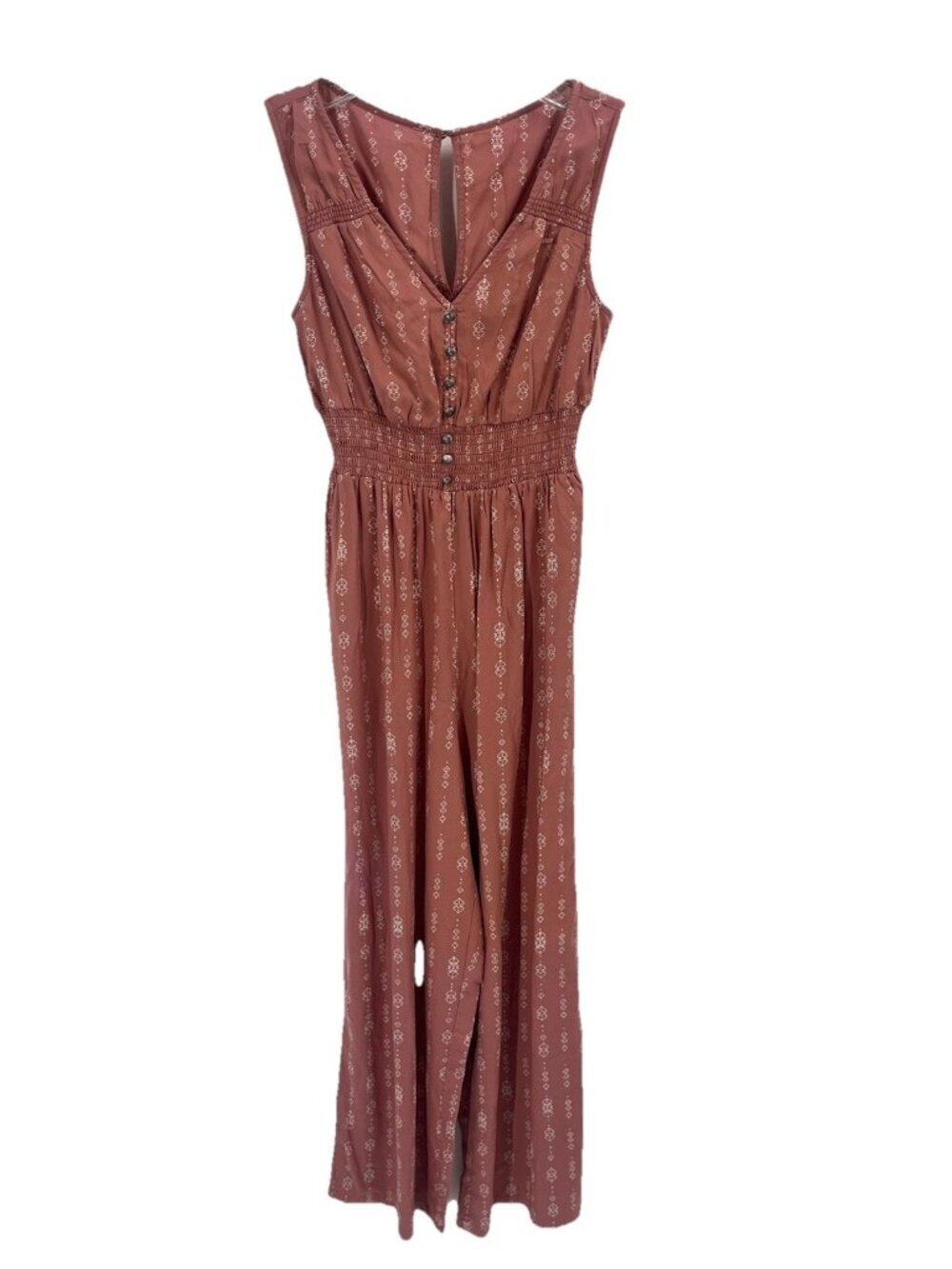 Pink Boho Chic Jumpsuit Playsuit Sz XS Festival Desert Vibe Resort Wear Jetset